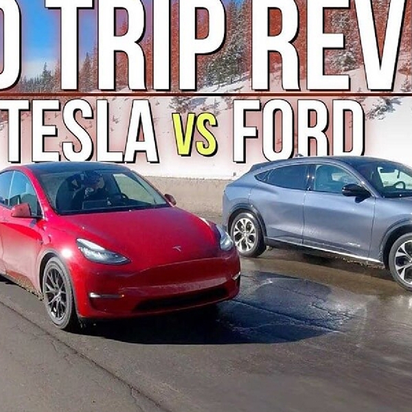 Uji Coba Tesla Model Y Vs Ford Mustang Mach-E