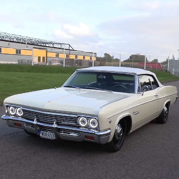 Klasik tapi Modern, Simak Tampilan Chevrolet Impala 1966 Bertenaga Tesla
