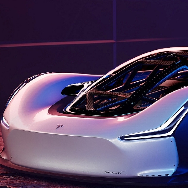 Desain Tesla SpaceX Model R, Hypercar Futuristik Bertenaga 2.950 HP