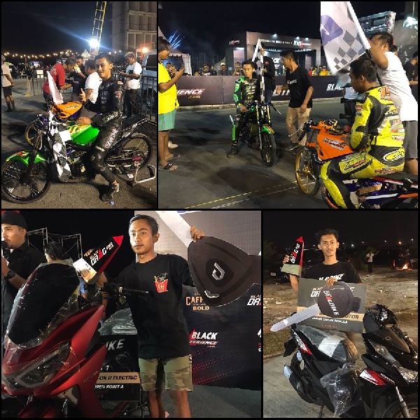 Profil Juara Umum Black Drag Bike 2023, Okto Zalfa dan Joko Precil