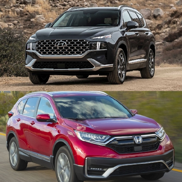 Komparasi: Hyundai Santa Fe 2021 Facelift VS Honda CR-V 2021 Facelift, Pertarungan Medium SUV Jepang VS Korea Selatan