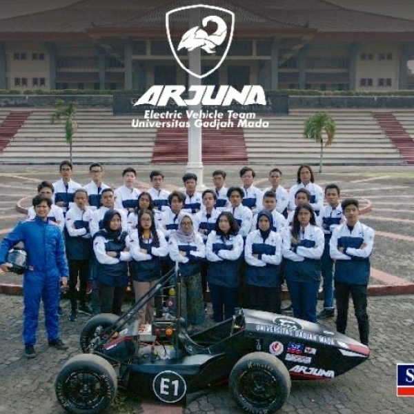 Tim Mobil Listrik Arjuna UGM Raih Penghargaan Kompetisi Mobil Listrik Formula Dunia FSEV 2021