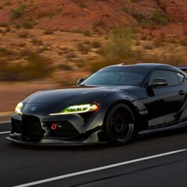 Toyota Supra Mk5 Dengan Body Kit Pandem dan Roda Work Meister, Begini Tampilannya