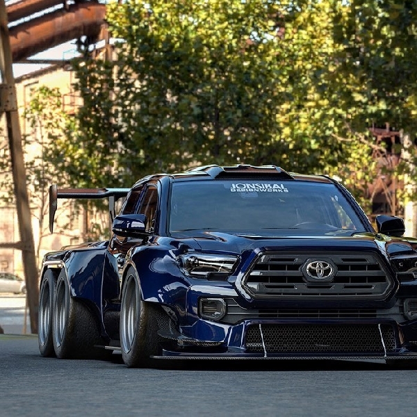 Toyota Hilux “Tronton” 6 Roda, Gagah Dikombo Widebody Bergaya Racing