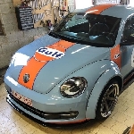 Volkswagen Beetle Sports Dikemas Unik, Sporty Cangkok Widebody Berlivery Gulf Racing