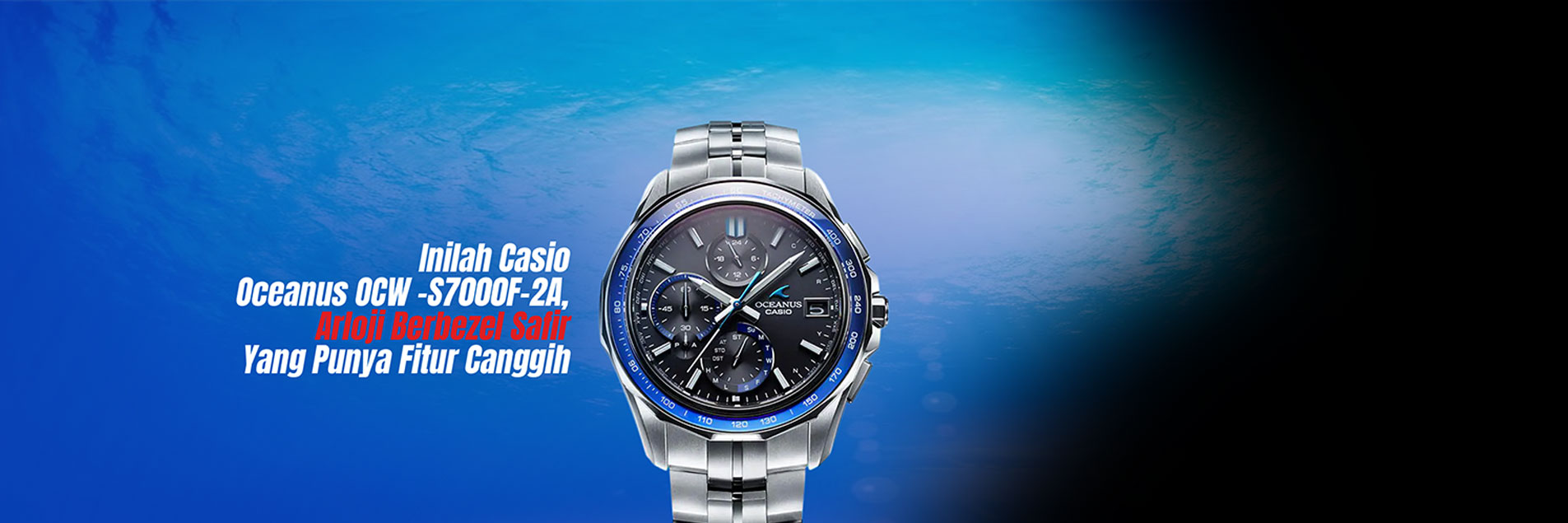 Inilah Casio Oceanus OCW-S7000F-2A, Arloji Berbezel Safir Yang Punya Fitur Canggih