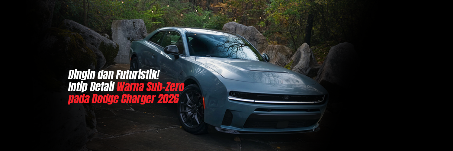 Dingin dan Futuristik! Intip Detail Warna Sub-Zero pada Dodge Charger 2026