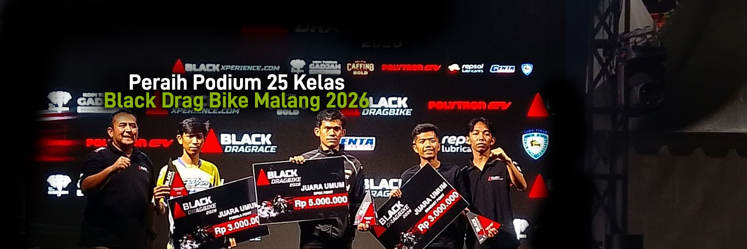 Black Drag Bike 2026 Seri II Kanjuruhan Antarkan Joko Percil Juara Umum Open, Simak Podium 25 Kelasnya