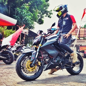 110 Riders Rayakan Parade Merah Putih dengan Rolling Thunder