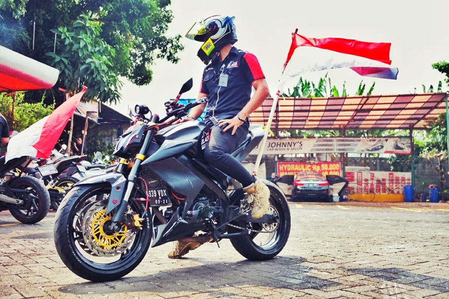 110 Riders Rayakan Parade Merah Putih dengan Rolling Thunder