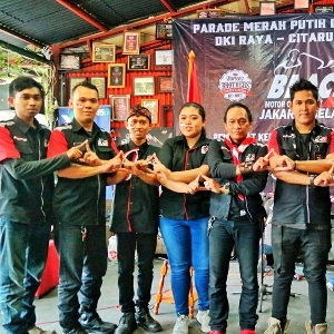 110 Riders Rayakan Parade Merah Putih dengan Rolling Thunder