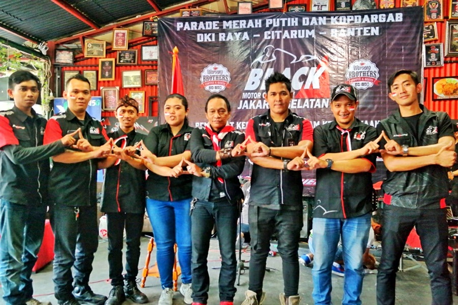 110 Riders Rayakan Parade Merah Putih dengan Rolling Thunder