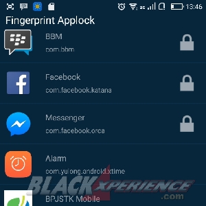 Aplikasi di Fingerprint AppLock (real) yang siap dikunci