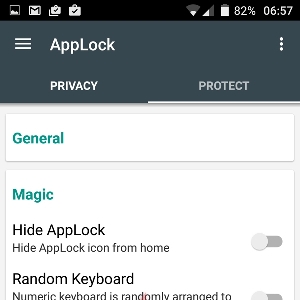 AppLock lock settings