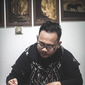 Rendy Prayogi, Ciptakan Karya Seni dari Ampas Teh