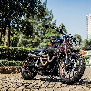 Modifikasi Harley Davidson Sportster XL 1200, Daily Scrambler 