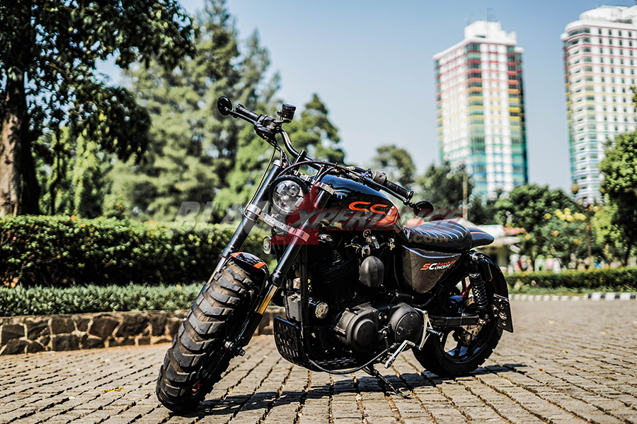 Modifikasi Harley Davidson Sportster XL 1200, Daily Scrambler 