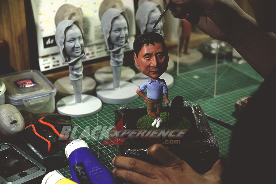 Musfiq Amar, Salurkan Kreativitas Lewat Patung Karikatur