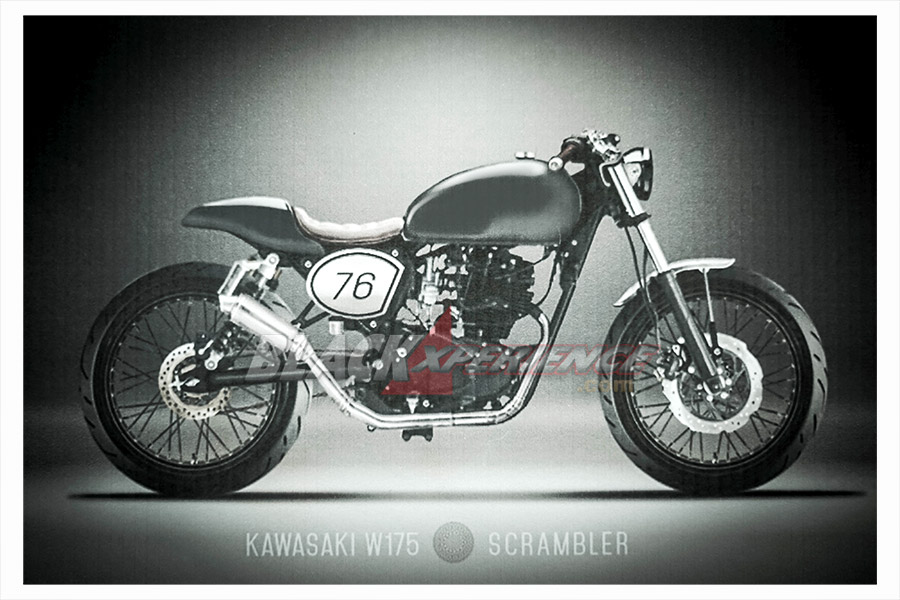 Mudahnya Memodifikasi Motor  Retro  Klasik Kawasaki  W175  