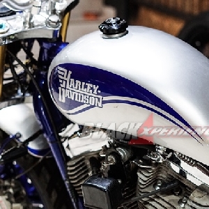 Modifikasi Harley Sportster XL 1200, Simply Retro Scrambler