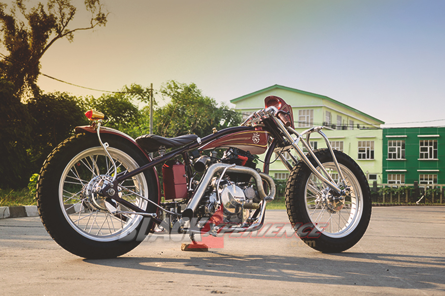 Nella KZ200, Penyegaran Boardtracker ala Busi Custom Motorcycle 