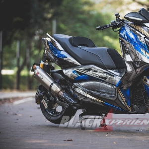 Modifikasi Yamaha Xmax, Inspirasi Gundam Vidar  Jadikan Juara 