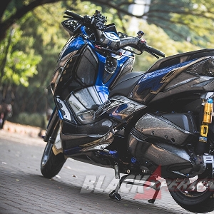 Modifikasi Yamaha Xmax, Inspirasi Gundam Vidar  Jadikan Juara 