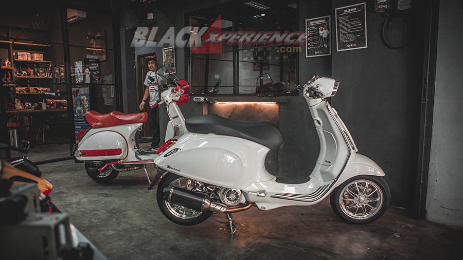 SHD Scooter, Modifikasi Vespa Italian Part dari Daily  Hingga Performance 