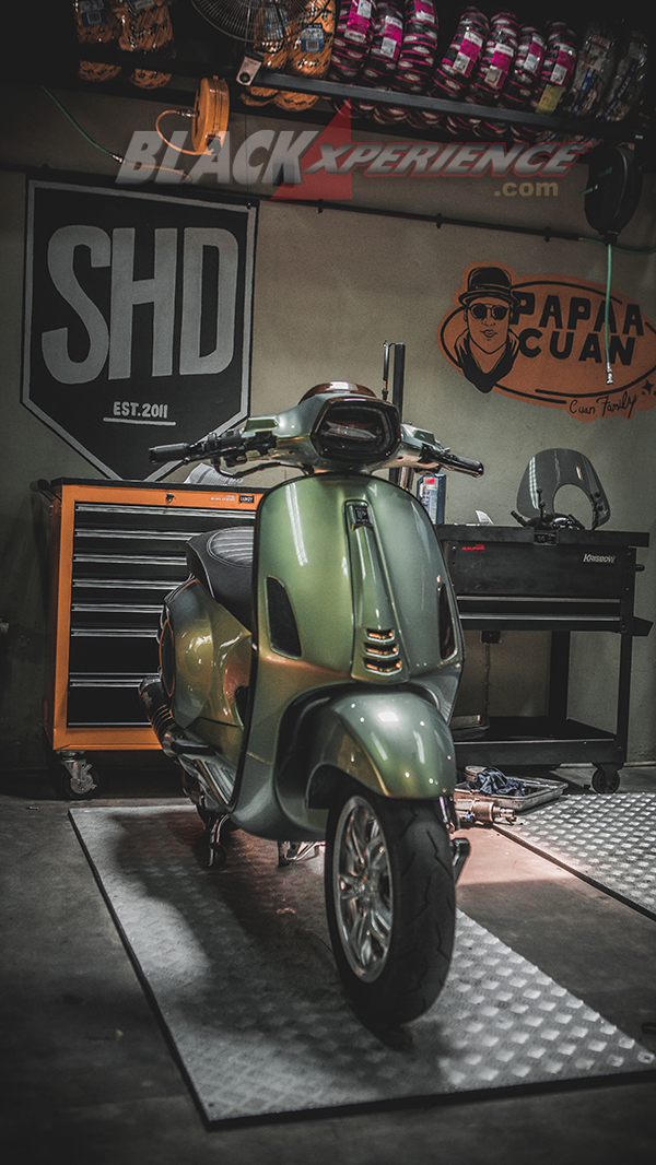 SHD Scooter, Modifikasi Vespa Italian Part dari Daily  Hingga Performance 