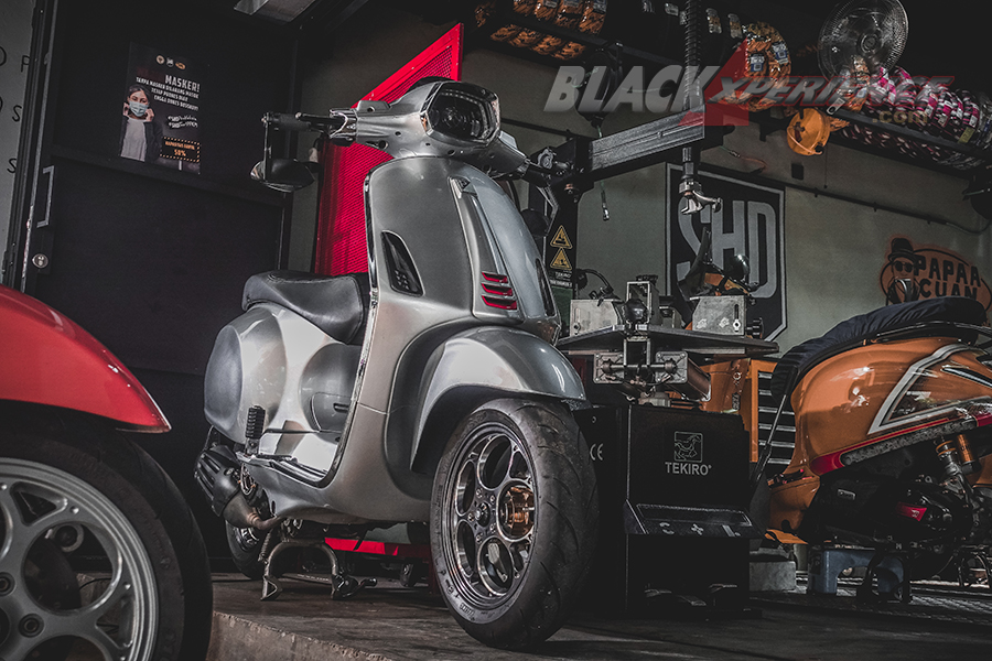 SHD Scooter, Modifikasi Vespa Italian Part dari Daily  Hingga Performance 