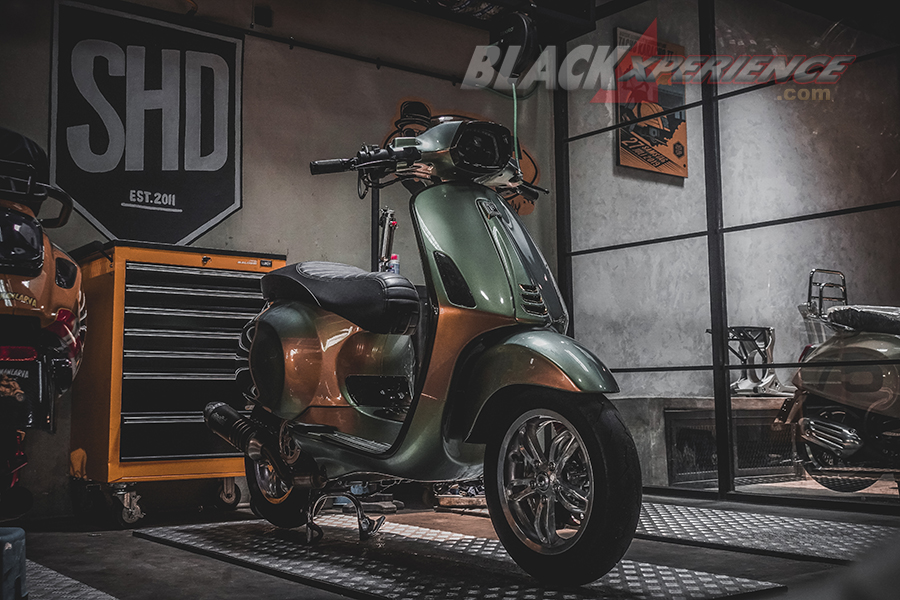 SHD Scooter, Modifikasi Vespa Italian Part dari Daily  Hingga Performance 