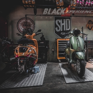 SHD Scooter, Modifikasi Vespa Italian Part dari Daily  Hingga Performance 