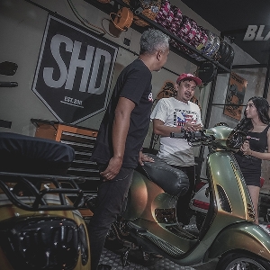 SHD Scooter, Modifikasi Vespa Italian Part dari Daily  Hingga Performance 