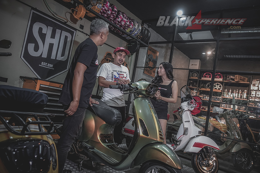 SHD Scooter, Modifikasi Vespa Italian Part dari Daily  Hingga Performance 