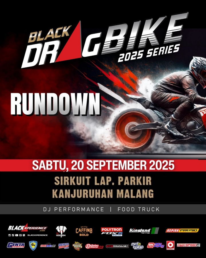 Black Drag Bike Kanjuruhan Malang Siap Digelar, Ini Rundown Resminya