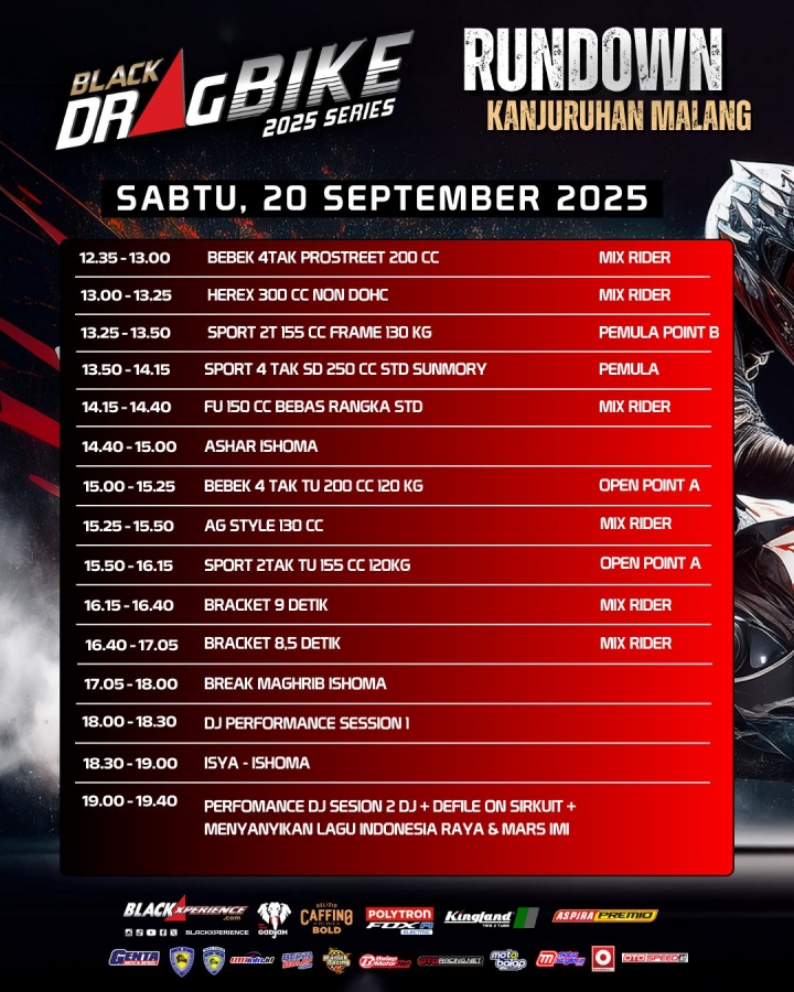Black Drag Bike Kanjuruhan Malang Siap Digelar, Ini Rundown Resminya