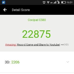 Hasil Uji AnTuTu Benchmark