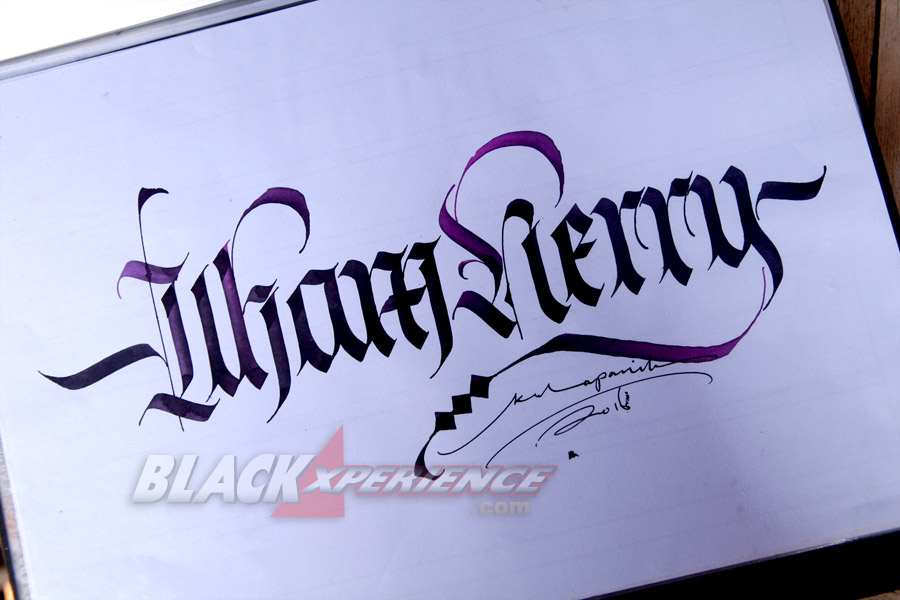 Eko Fitriono, Hand Lettering dan Calligraphy Artwork
