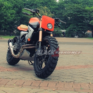 Tampilan sangar Kawasaki Z250 Scrambler