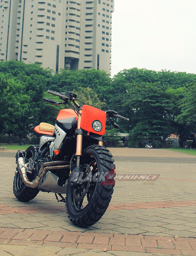 Tampilan sangar Kawasaki Z250 Scrambler