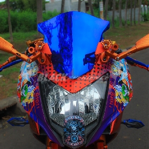 Tampak depan Kawasaki Ninja RR Mono