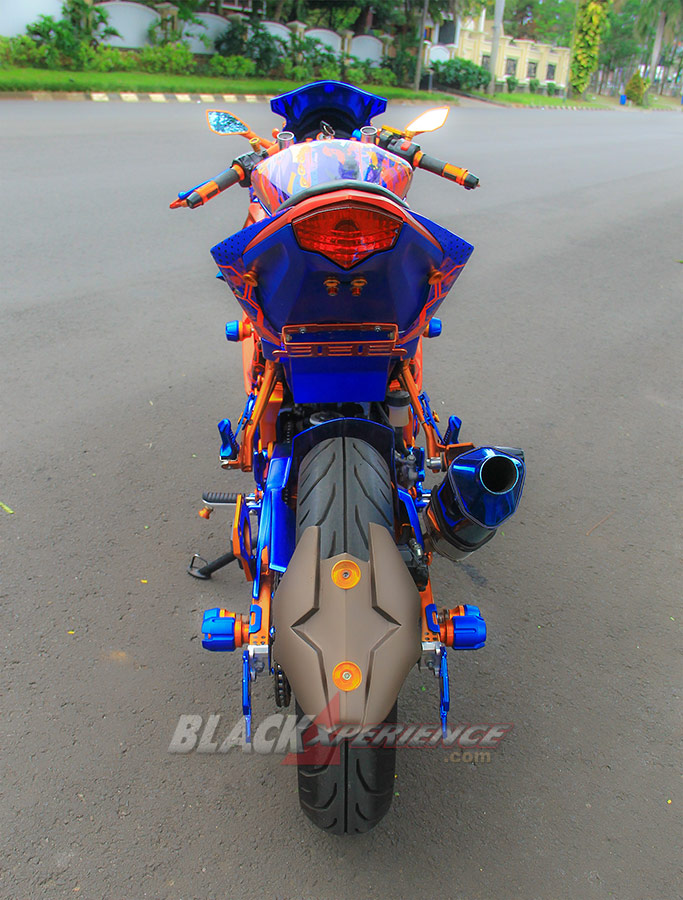 Tampilan belakjang Kawasaki Ninja RR Mono