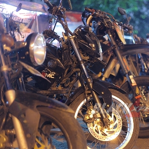 Jajaran motor-motor anggota BMC Jakarta Barat