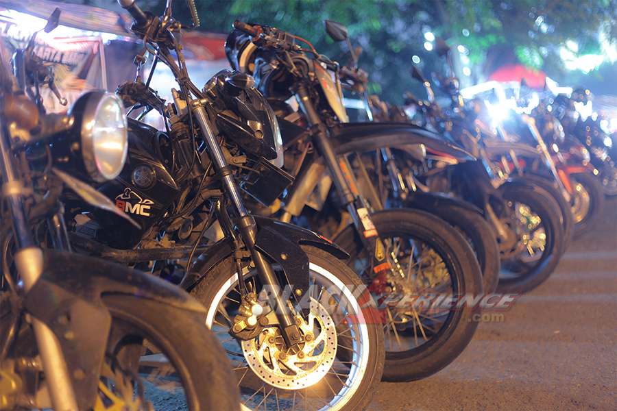 Jajaran motor-motor anggota BMC Jakarta Barat