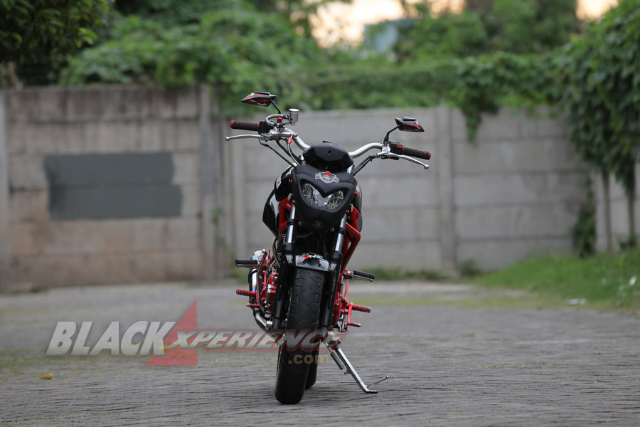 Modifikasi Yamaha Scorpio street fighter