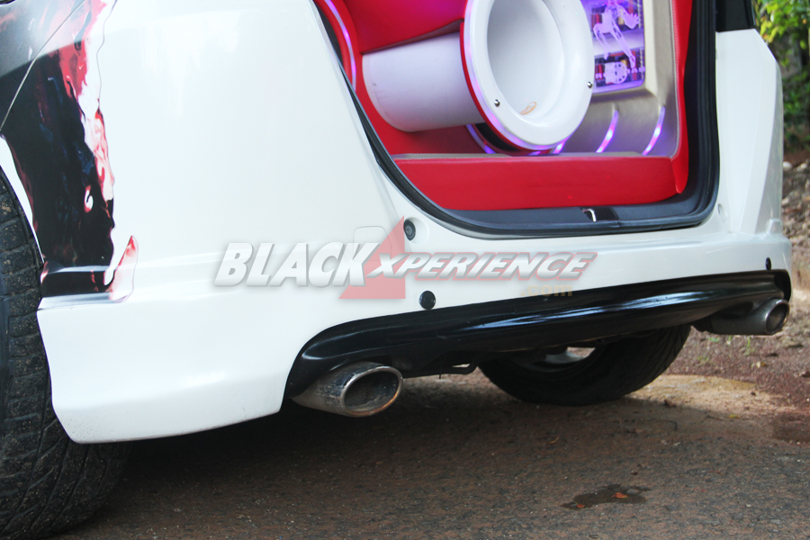 Diffuser dipadu dengan double silincer