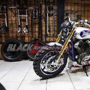 Modifikasi Harley Sportster XL 1200, Simply Retro Scrambler