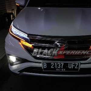 Modifikasi Kosmetik All New Terios, Makin Ganteng dengan DRL, Lazy Eyes  dan Foglamp 3 Warna 