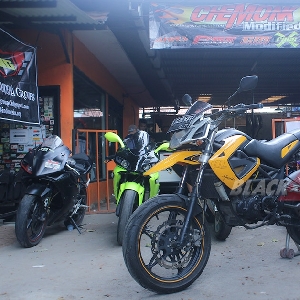 Megelli250 Supermoto yang akan dimodifikasi