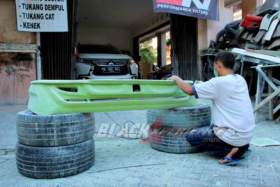 bakal calon bumper belakang custom Mitsubishi All New Pajero Sport Dakar